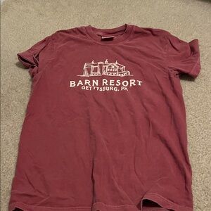Comfort Colors Maroon Barn Resort Gettysburg Graphic Tee